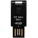 Kingston DataTraveler Mini Slim 4 GB USB 2.0 Flash Drive DTMS/4GB (Black)