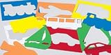 Plastic Art Stencils - Transportation Set
