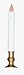 Gerson/Yantian 1075300E LED Candle with Brass Base