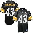 REEBOK Pittsburgh Steelers #43 Troy Polamalu Youth Replica Jersey, Black