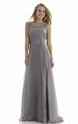 Sexy Lace Beaded Applique Crystal Crystals Chiffon/Taffeta/Tulle Club Dress/Bridesmaid Dress 