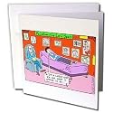 Londons Times Funny Medicine Cartoons - McCartney at the Shrink - Greeting Cards-6 Greeting Cards with envelopes