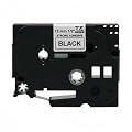 Brother 26.2 ft Black on White 1/2 Inch Labeling Tape (TZ231)