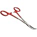 Aven 12014 Stainless Steel Hemostat Curved with Plastic Grips, 6" Length