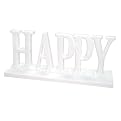 HAPPY Decorative Word - White