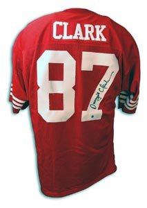 Dwight Clark Signed San Francisco 49ers NFL Throwback Jersey