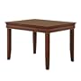 Walker Edison 48-Inch Solid Wood Fancy Dining Table, Brown