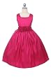 New Sleeveless Dress with Rolled Flower Waistband (Assorted Colors Available) 2 to 12 Girls