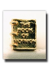 The Book of Mormon Tie Tack and Lapel Pin, Gold Color - LDS Gold Neck Tie Tack and Lapel Pin - Golden Plate Looking Book of Mormon Tie Tack - Mormon Tie Tack and Lapel Pin for Wearing to Church - LDS Tie Tack and Lapel Pin - Mens Gold Tie Tack and Lapel Pin - Boys Tie Tack - Tie Tack and Lapel Pin Clothing Accessory - Tie Tack and Lapel Pin Jewelry - The Book of Mormon Tie Tack and Lapel Pin for Apparel - Gold Tie Tack and Lapel Pin for Suit or Neck Tie - Looks Just Like The Golden Plates Only its The Book of Mormon