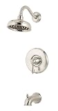 Price Pfister 808M0BK Marielle Single-Handle Tub and Shower Faucet, Brushed Nickel