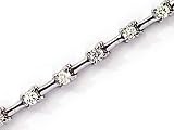 312syvKMtsL. SL160  14kt White Gold Petite Bar Diamond Bracelet 1 ct TW
