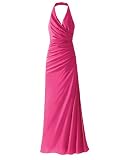 Ruched halter dress