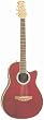 Applause AA13-RR 3/4 Size Steel String Acoustic Guitar, Ruby Red