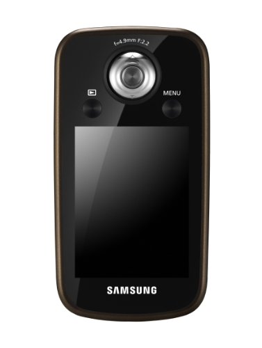 Samsung HMX-E10 High Definition Pocket-Camcorder (HD, 1920x1080 25p, 1-fach opt. Zoom, 6,85 cm (2,7 Zoll) Display) schwarz