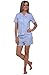 Del Rossa Junior's 100% Cotton Short Sleeve Button Down Pj Set with Pajama Shorts