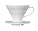 Hario V60 Plastic Coffee Dripper, Size 01, White