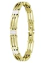 Yellow Goldplated and Mother of Pearl Accents Bracelet