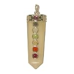 Chakra Pendant 05 Agate Amethyst Iolite Moonstone Peridot Garnet Carnelian Yellow Crystal Healing Gemstone