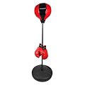Ultrasport Punchingball / Boxstand f�r Wasser- oder Sandf�llung, h�henverstellbar von 90-130cm inkl. Boxhandschuhe f�r Kinder