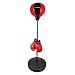 Ultrasport Punchingball / Boxstand f�r Wasser- oder Sandf�llung, h�henverstellbar von 90-130cm inkl. Boxhandschuhe f�r Kinder