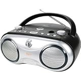JWin JX-CD423BLK Portable AM/FM/CD Boombox - Black