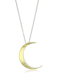 Elizabeth and James "Eclipse" Silver and Gold-Plated Pendant Necklace 16-18"