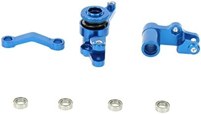 GPM Racing Steering Assembly for 1:10 Traxxas Slash 4X4, Blue