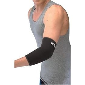 Mueller Elbow Sleeve, Neoprene, Black, Medium by Mueller