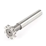 uxcell　Tスロットエンドミル　25mm掘削径　HSS　ストレートシャンク　8枚刃