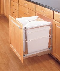 Rev-A-Shelf 5349-9WM Series White 25Q Recycle Center