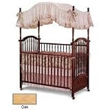 Continental Baby Canopy Crib-Color: Oak