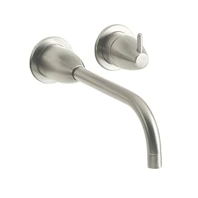 KOHLER K-T197-BN Falling Water Wall-Mount Lavatory Faucet Trim, Vibrant Brushed Nickel