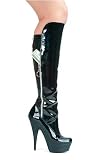 Women's 609-Irene 6 Pointed Stiletto Knee Boot With Pocket