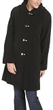 London Fog Women's Twill Hooded Single Breasted Jacket