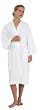 Canyon Rose Waffle Weave Unisex Spa Robe, XL, White