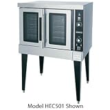208V 3 Phase Hobart HEC504 Full Size Single Deck Electric Convection Oven with Open Stand