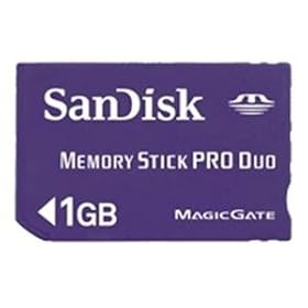 SANDISK CORPORATION - MEMORY STICK PRO DUO, 1GB (SDMSPD1024A11) (SDMSPD1024A11)