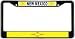 New Mexico State Flag Black License Plate Frame Metal Holder