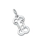 Bark Avenue Jewelers- Sterling Silver Zodiac Pendant- Capricorn- Small