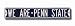 PENN STATE NITTANY LIONS WE ARE - PENN STATE AUTHENTIC METAL STREET SIGN (6 X 36)