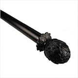 IMAGE OF Artichoke Curtain Rod in Matte Black Size: 96