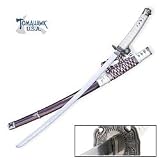 Tomahawk Braided Sageo Katana Red & White Sword