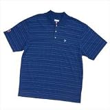 Buy Dunlop Mens Stripe Polo Navy Large
