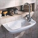Porcher 25011 Elfe Wall-Mounted Hand Basin, White