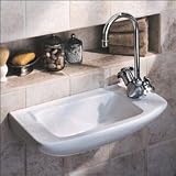 Porcher Elfe Wall-Mounted Hand Basin - White