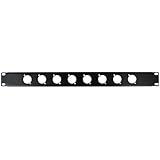 OSP HYC-38-8D 1 Space Rack Panel with 8 D Holes