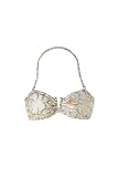 Newport Rose-Print Bandeau Bikini Swimsuit Top