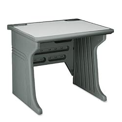 34" Aspira Workstation Table - Charcoal/ Granite