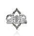 Harley-Davidson® Women's Wrapped Vine Marcasite Silver Ring