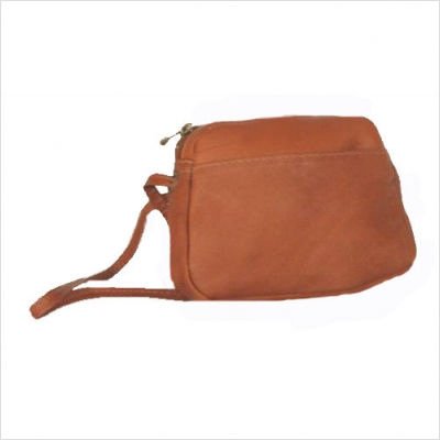 Front Slash Top Zip Mini Handbag Color: Black